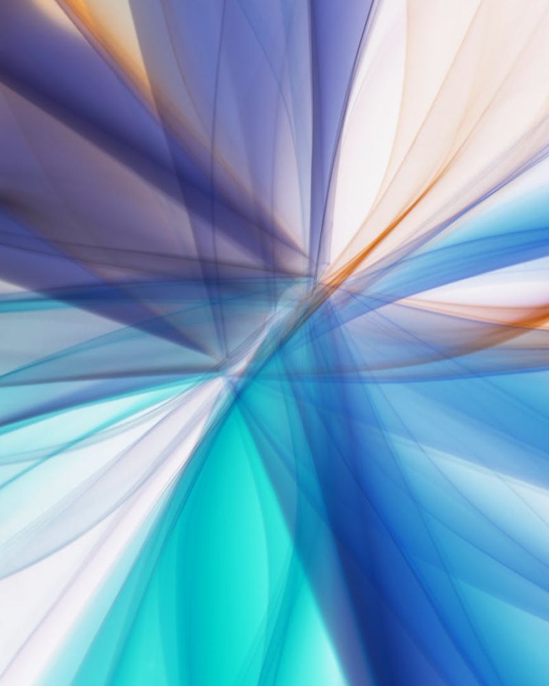 Abstract blue digital geometry representing focus and balance