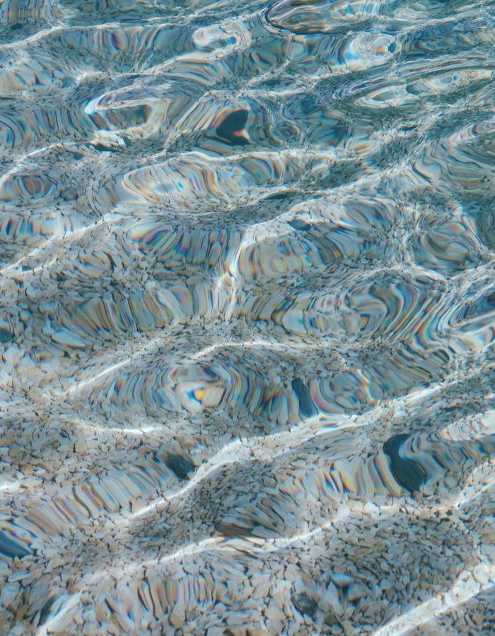 Clear crystal and water ripples representing clarity of vision